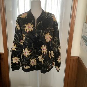 Caribbean Joe Woman Jacket Black W/Lily’s